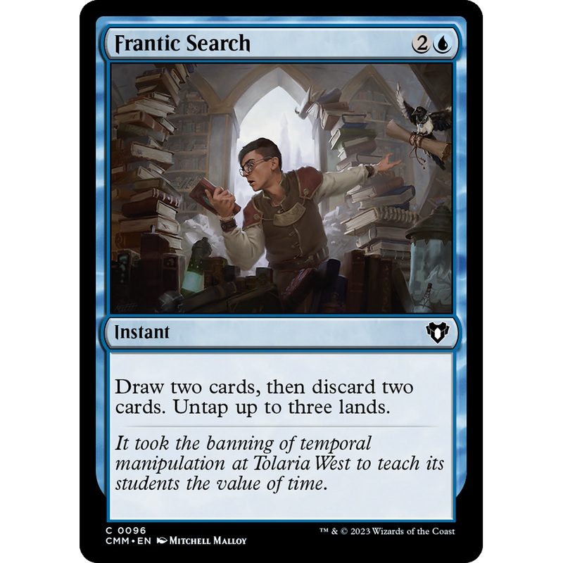 Frantic Search (CMM-096) - Commander Masters Foil