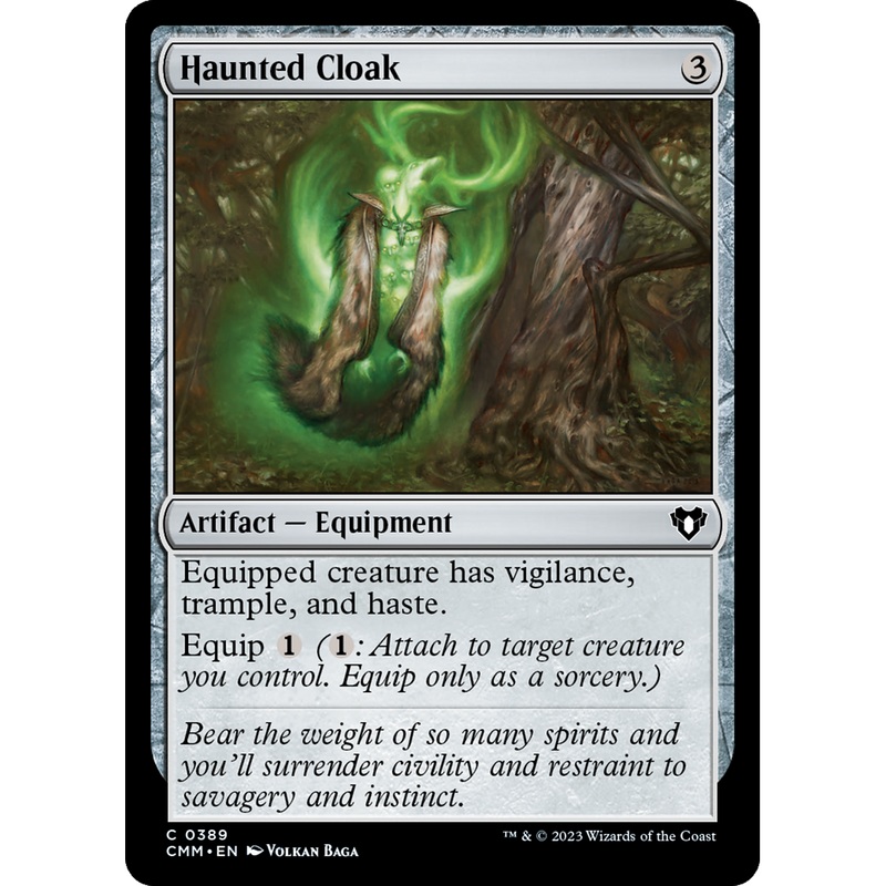Haunted Cloak (CMM-389) - Commander Masters