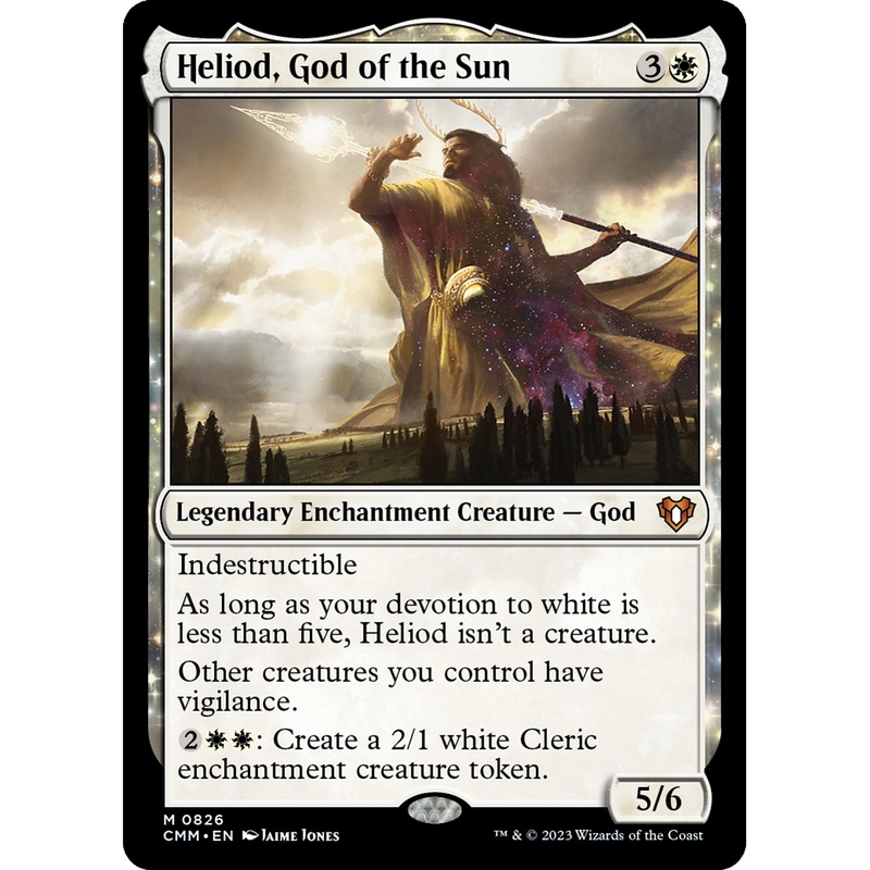 Heliod, God of the Sun (CMM-826) - Commander Masters: (enchantment)