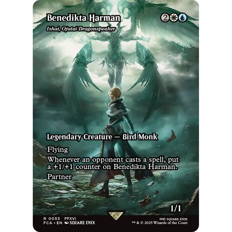Ishai, Ojutai Dragonspeaker (FCA-053) - FINAL FANTASY: Through the Ages / Benedikta Harman (Borderless) Foil