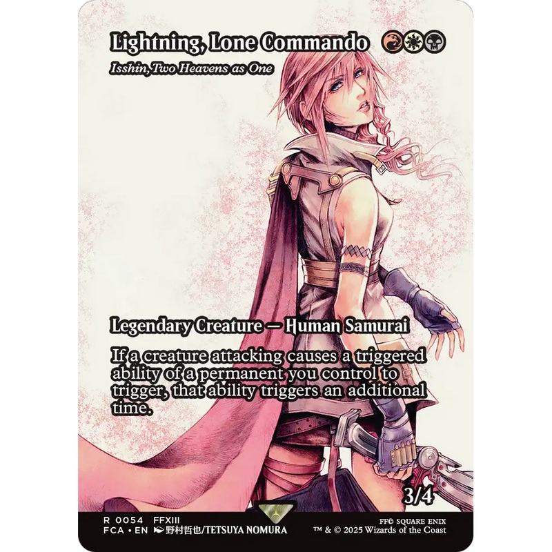 Lightning, Lone Commando - Isshin, Two Heavens as One (Showcase) (FCA-054) - FINAL FANTASY: Through the Ages / Lightning, Lone Commando (Borderless)