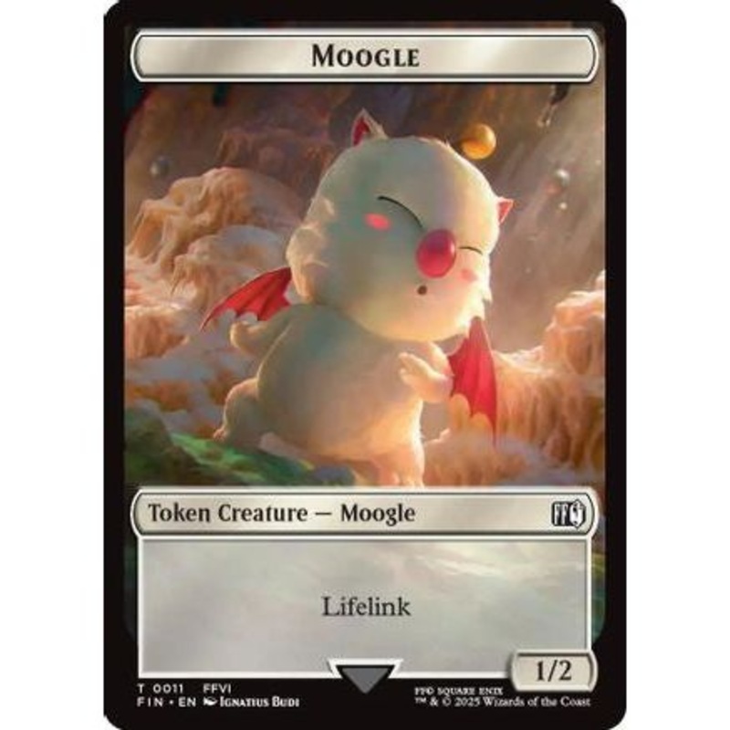 Moogle (0011) // Copy (0001) Double-Sided Token (FIN-11 // 1) - FINAL FANTASY Foil