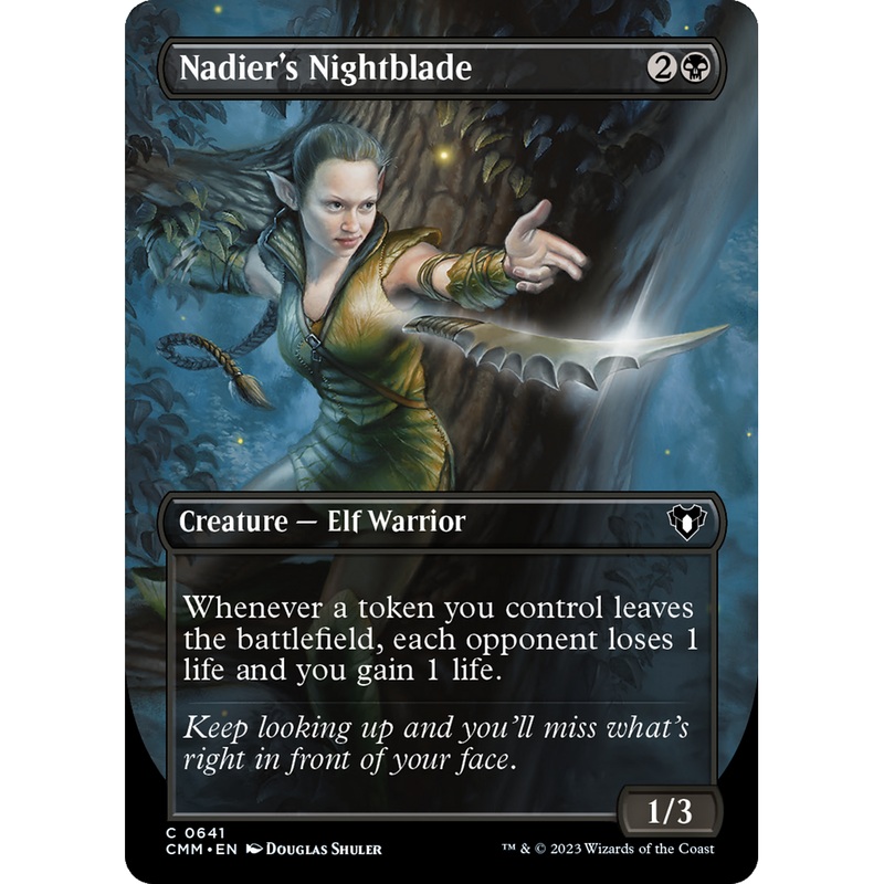 Nadier's Nightblade (CMM-641) - Commander Masters (Borderless)