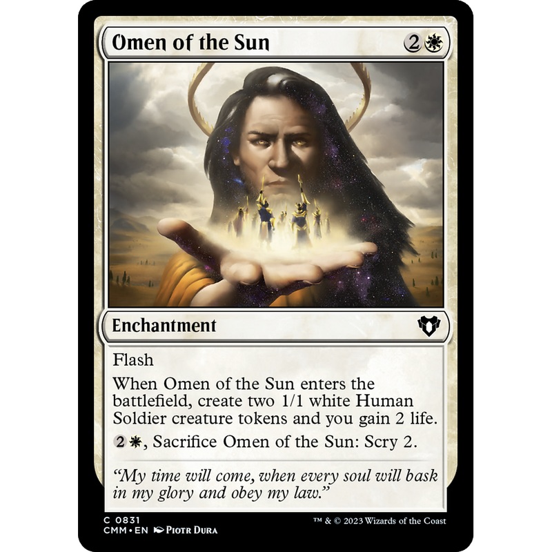 Omen of the Sun (CMM-831) - Commander Masters