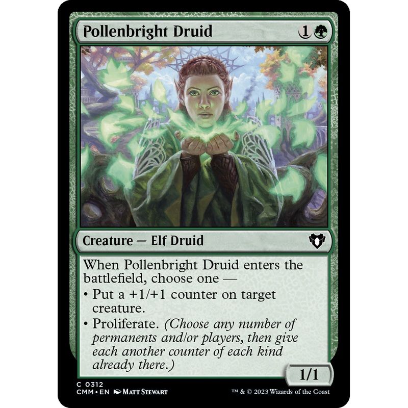 Pollenbright Druid (CMM-312) - Commander Masters Foil