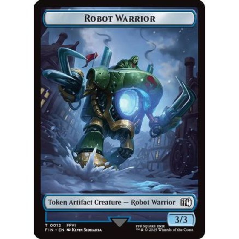 Robot Warrior (0012) // Copy (0001) Double-Sided Token (FIN-12 // 1) - FINAL FANTASY