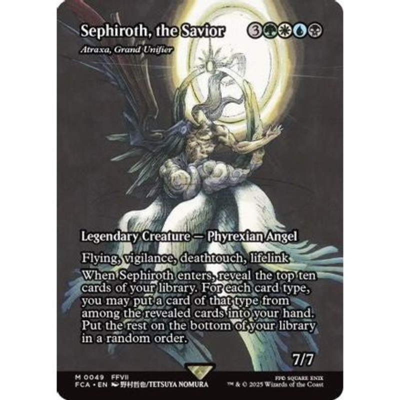 Sephiroth, the Savior - Atraxa, Grand Unifier (Showcase) (FCA-049) - FINAL FANTASY: Through the Ages Foil