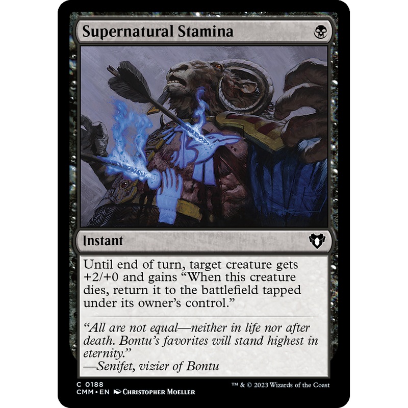 Supernatural Stamina (CMM-188) - Commander Masters Foil