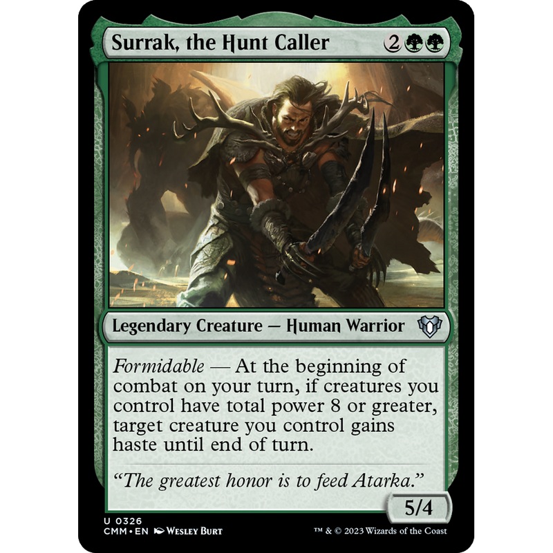 Surrak, the Hunt Caller (CMM-326) - Commander Masters