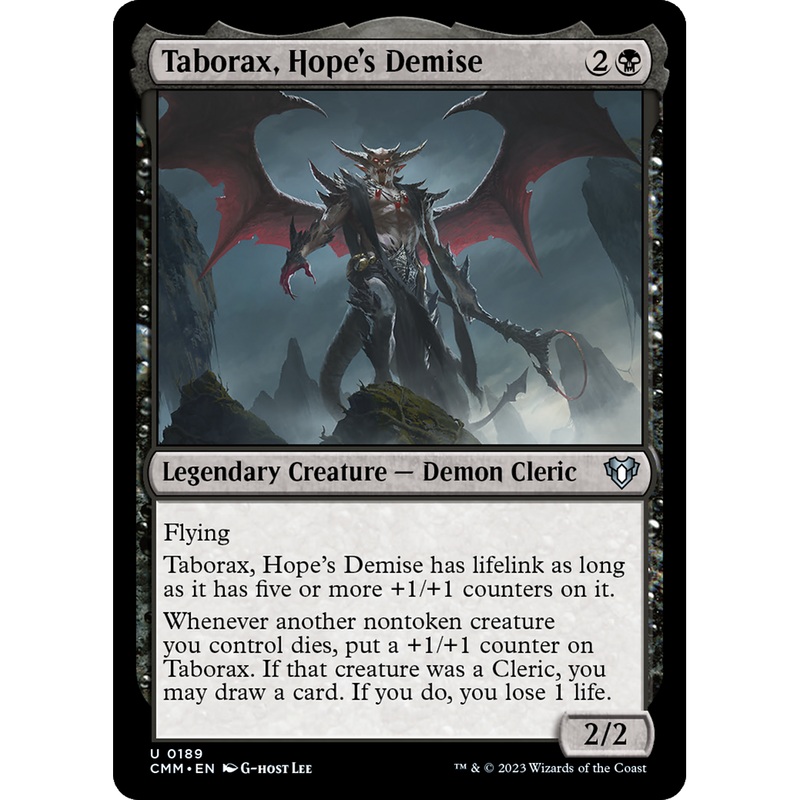 Taborax, Hope's Demise (CMM-189) - Commander Masters