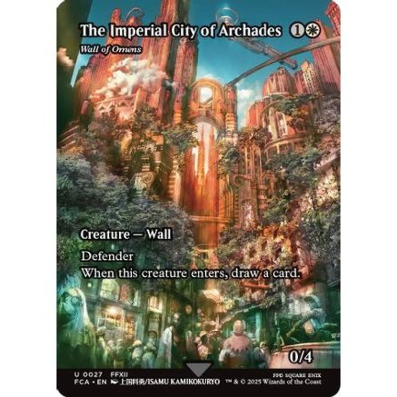 The Imperial City of Archades - Wall of Omens (Showcase) (FCA-027) - FINAL FANTASY: Through the Ages