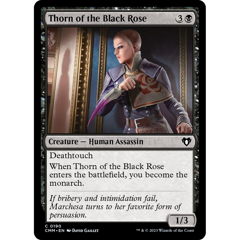Thorn of the Black Rose (CMM-190) - Commander Masters