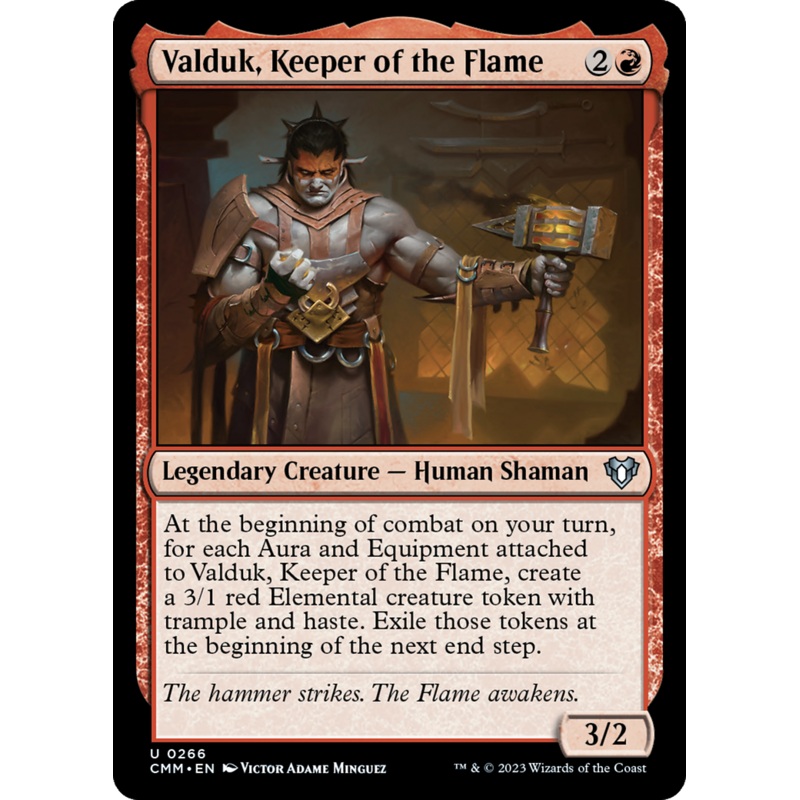 Valduk, Keeper of the Flame (CMM-266) - Commander Masters Foil