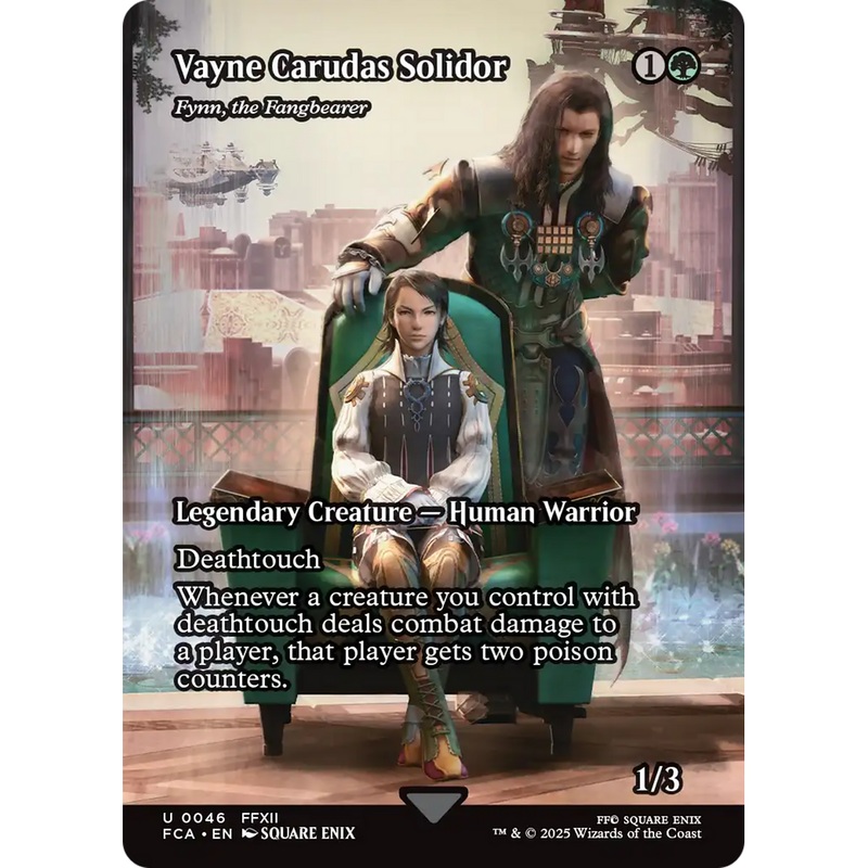 Vayne Carudas Solidor - Fynn, the Fangbearer (Showcase) (FCA-046) - FINAL FANTASY: Through the Ages / Vayne Carudas Solidor (Borderless) Foil