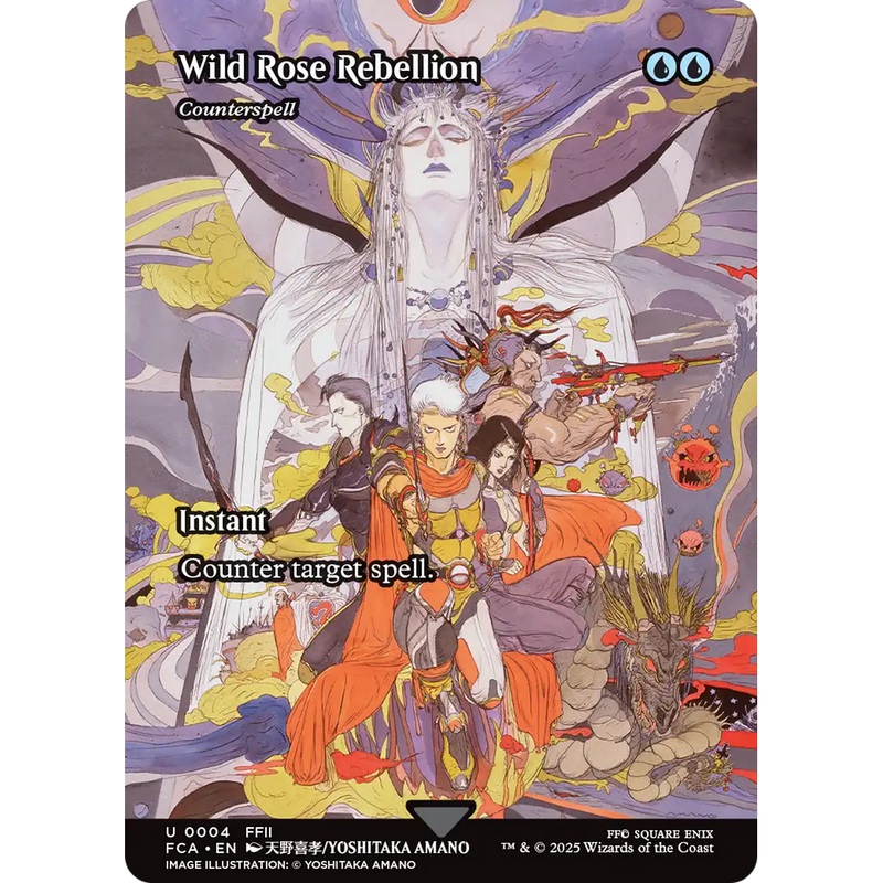 Wild Rose Rebellion - Counterspell (Showcase) (FCA-004) - FINAL FANTASY: Through the Ages / Wild Rose Rebellion (Borderless) Foil