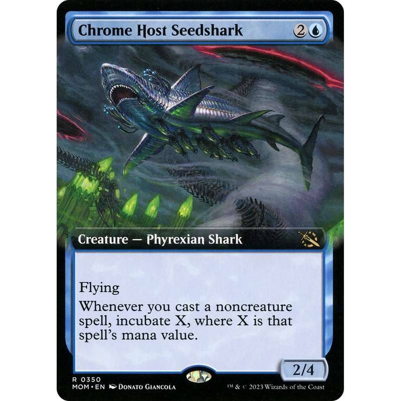 Chrome Host Seedshark (MOM-350) - March of the Machine: (Extended Art)