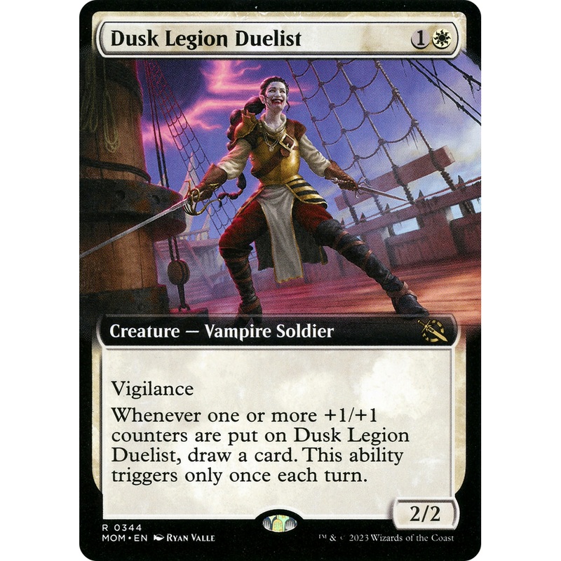 Dusk Legion Duelist (MOM-344) - March of the Machine: (Extended Art) Foil