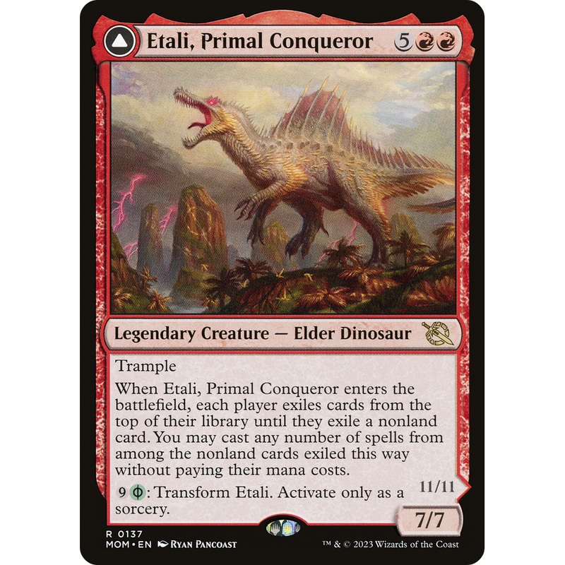 Etali, Primal Conqueror // Etali, Primal Sickness (MOM-137) - March of the Machine Foil