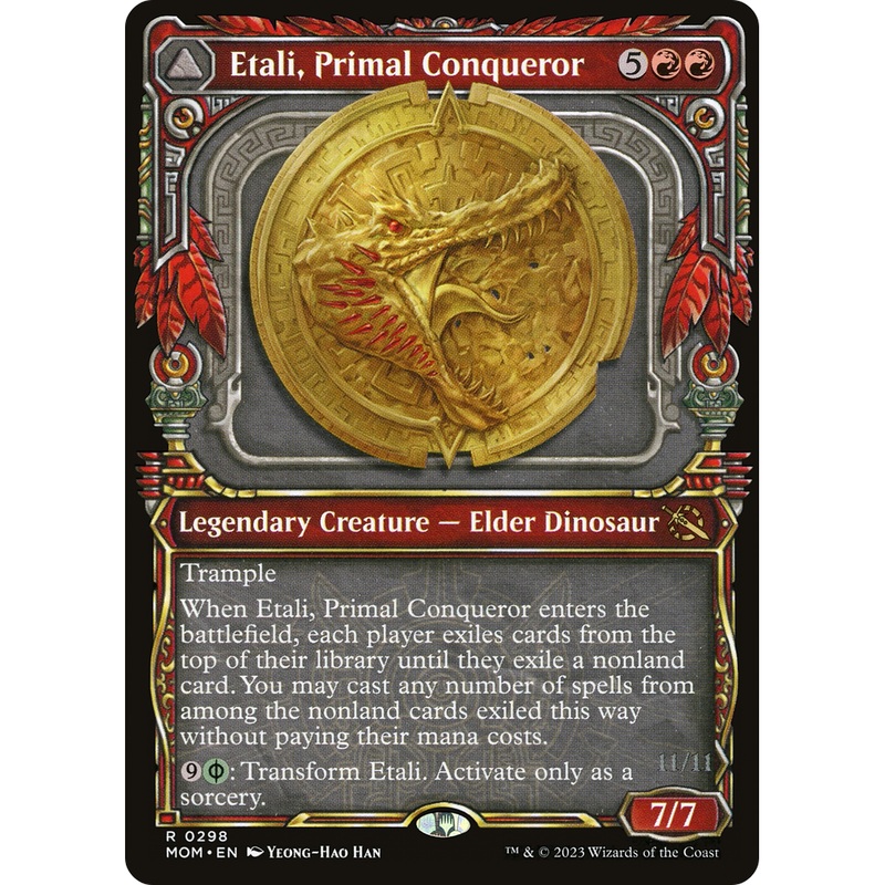 Etali, Primal Conqueror // Etali, Primal Sickness (MOM-298) - March of the Machine: (Showcase) Foil