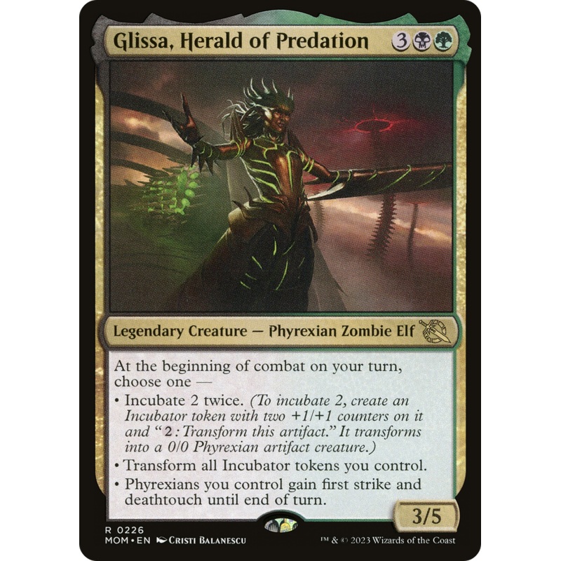 Glissa, Herald of Predation (MOM-226) - March of the Machine Foil