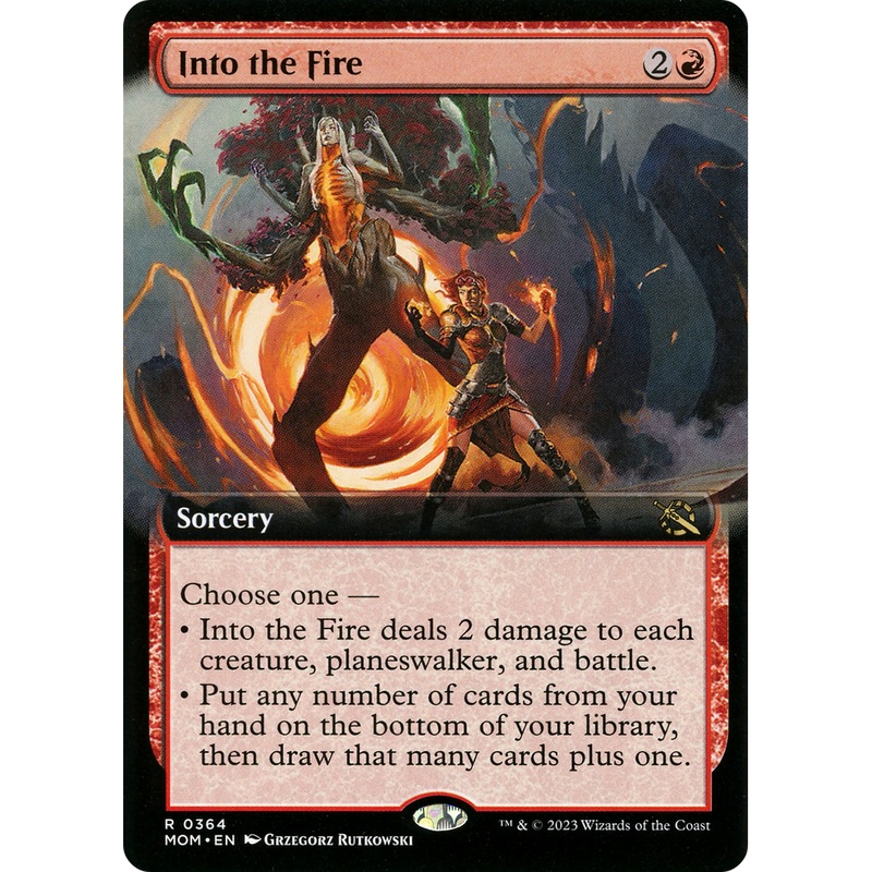 Into the Fire (MOM-364) - March of the Machine: (Extended Art) Foil