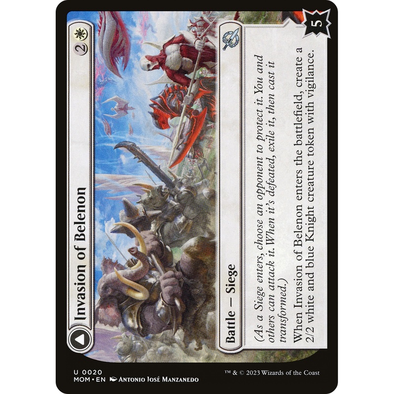 Invasion of Belenon // Belenon War Anthem (MOM-020) - March of the Machine Foil