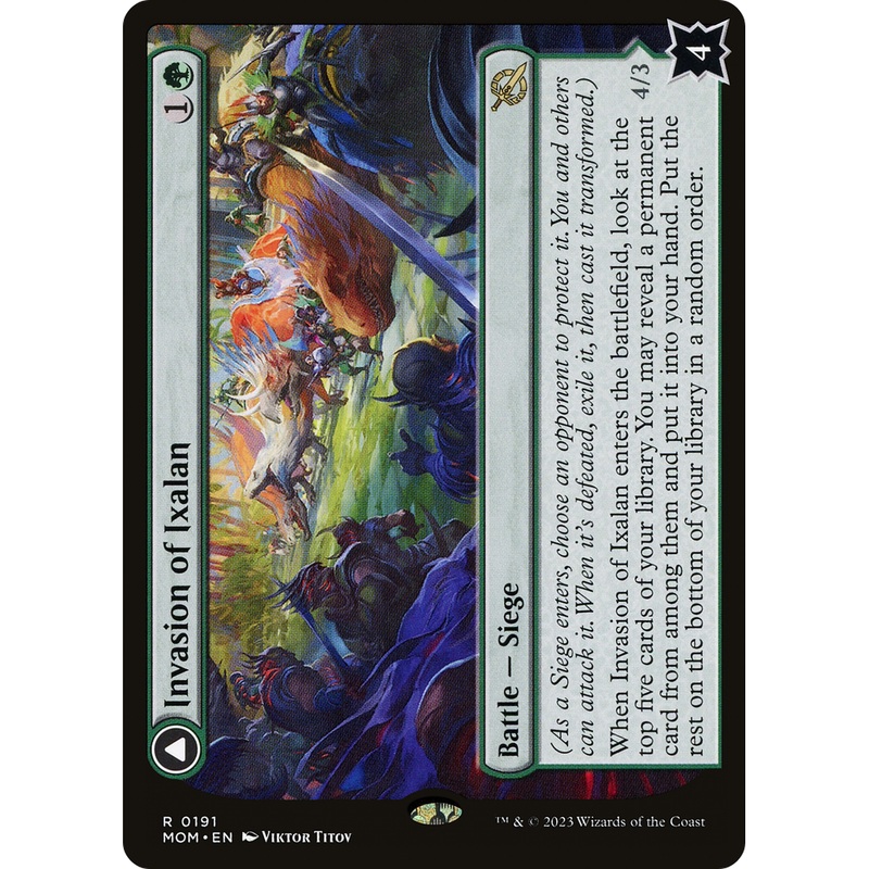 Invasion of Ixalan // Belligerent Regisaur (MOM-191) - March of the Machine Foil