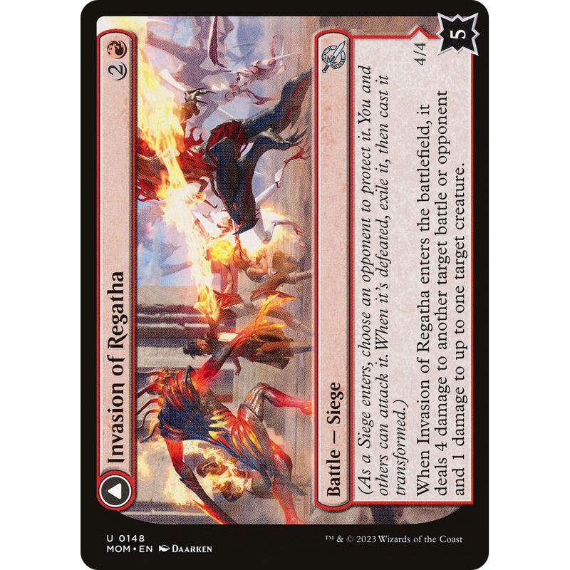 Invasion of Regatha // Disciples of the Inferno (MOM-148) - March of the Machine Foil