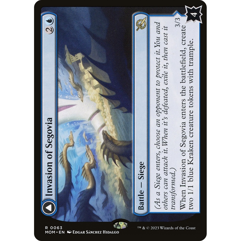 Invasion of Segovia // Caetus, Sea Tyrant of Segovia (MOM-063) - March of the Machine