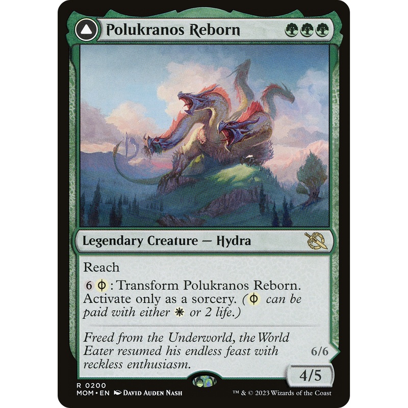 Polukranos Reborn // Polukranos, Engine of Ruin (MOM-200) - March of the Machine Foil