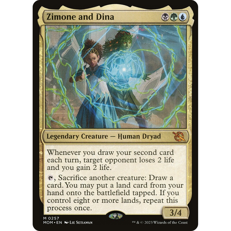 Zimone and Dina (MOM-257) - March of the Machine Foil