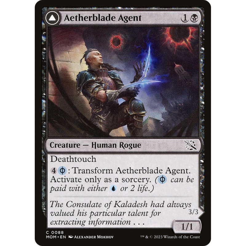 Aetherblade Agent // Gitaxian Mindstinger (MOM-088) - March of the Machine Foil