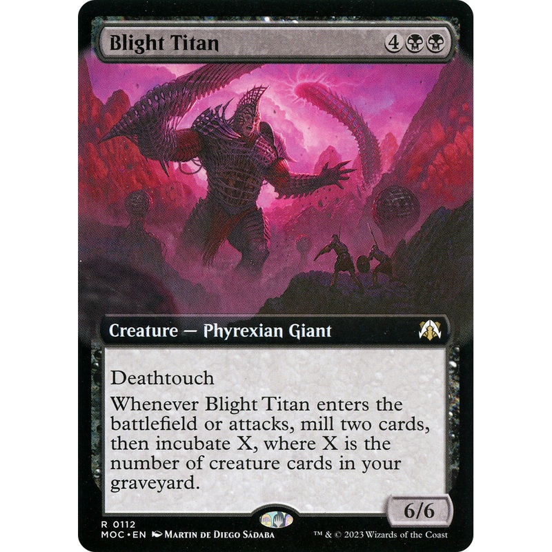 Blight Titan (MOC-112) - March of the Machine Commander: (Extended Art)