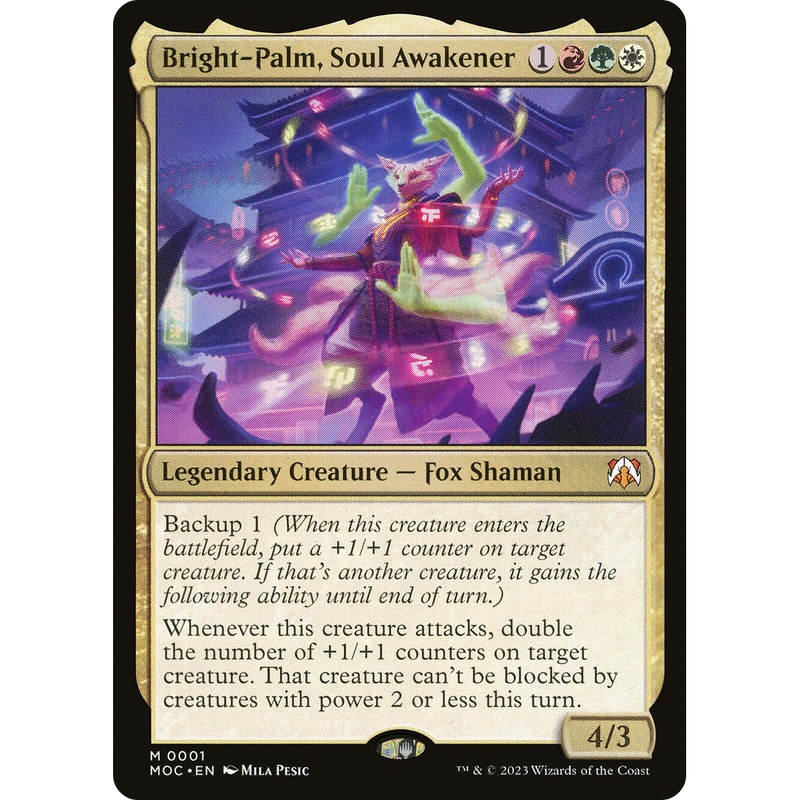 Bright-Palm, Soul Awakener (MOC-001) - March of the Machine Commander
