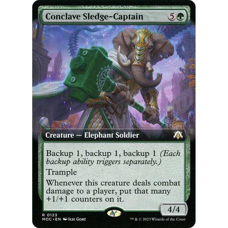 Conclave Sledge-Captain (MOC-123) - March of the Machine Commander: (Extended Art)