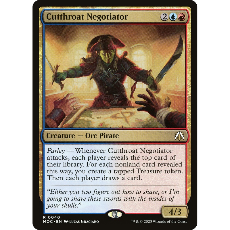 Cutthroat Negotiator (MOC-040) - March of the Machine Commander