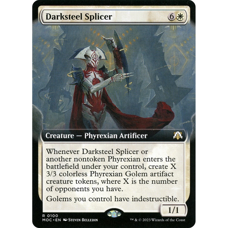 Darksteel Splicer (MOC-100) - March of the Machine Commander: (Extended Art)
