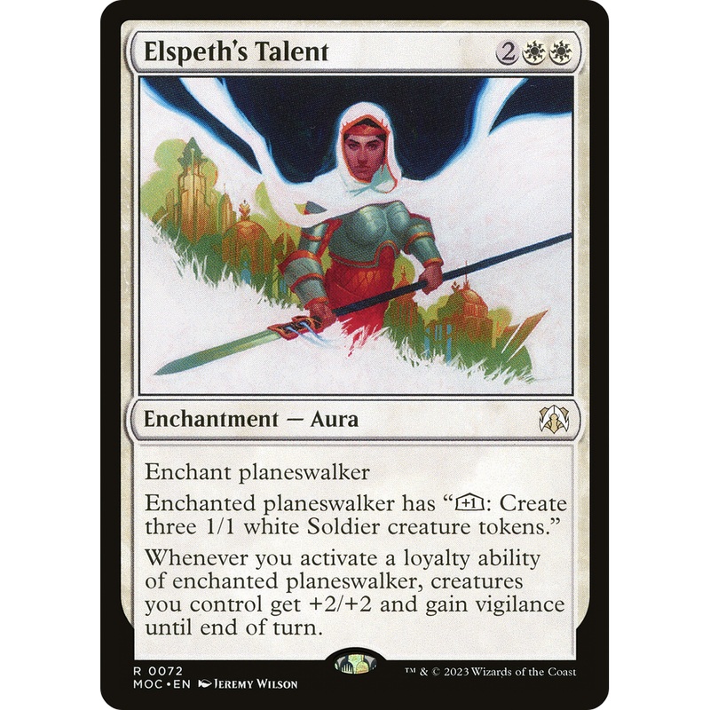 Elspeth's Talent (MOC-072) - March of the Machine Commander Foil