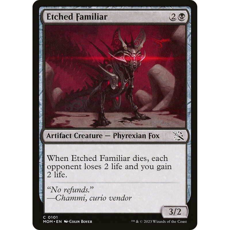Etched Familiar (MOM-101) - March of the Machine