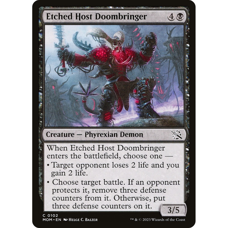 Etched Host Doombringer (MOM-102) - March of the Machine