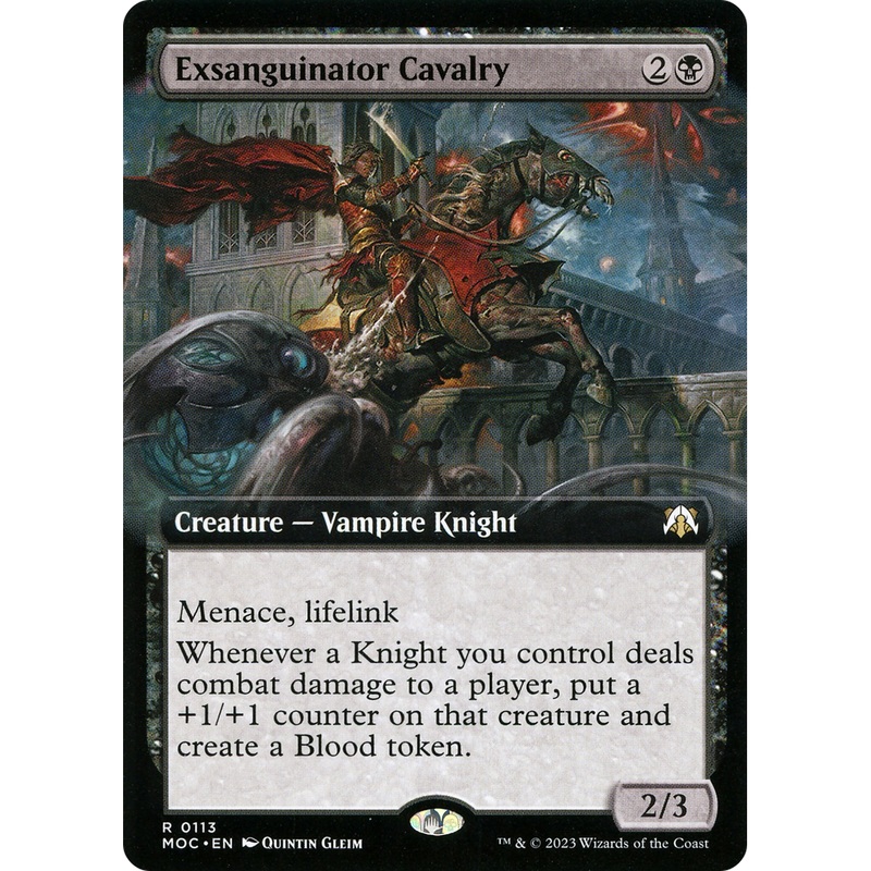 Exsanguinator Cavalry (MOC-113) - March of the Machine Commander: (Extended Art)