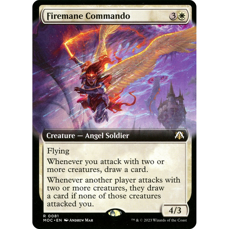 Firemane Commando (MOC-081) - March of the Machine Commander: (Extended Art) Foil