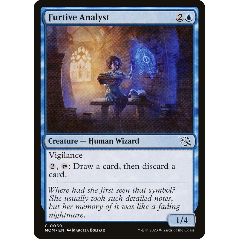 Furtive Analyst (MOM-059) - March of the Machine Foil