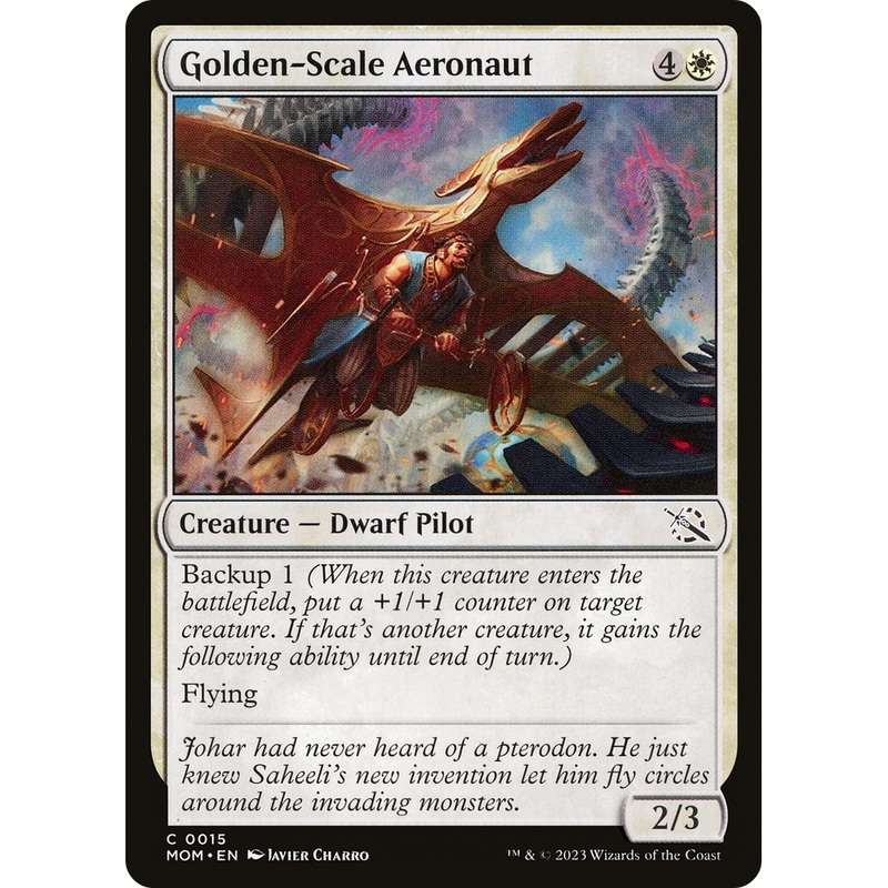 Golden-Scale Aeronaut (MOM-015) - March of the Machine Foil