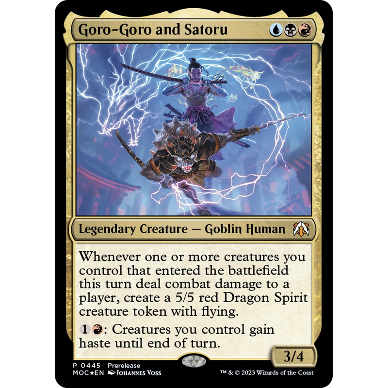 Goro-Goro and Satoru (PRE-445) - March of the Machine Commander