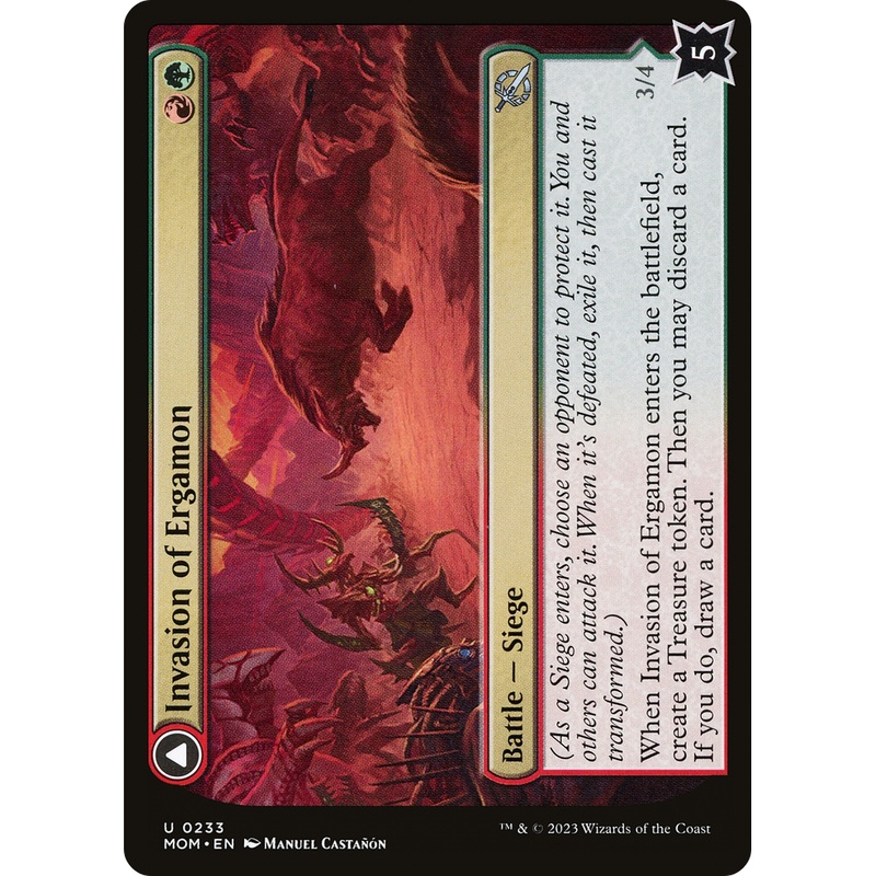 Invasion of Ergamon // Truga Cliffcharger (MOM-233) - March of the Machine