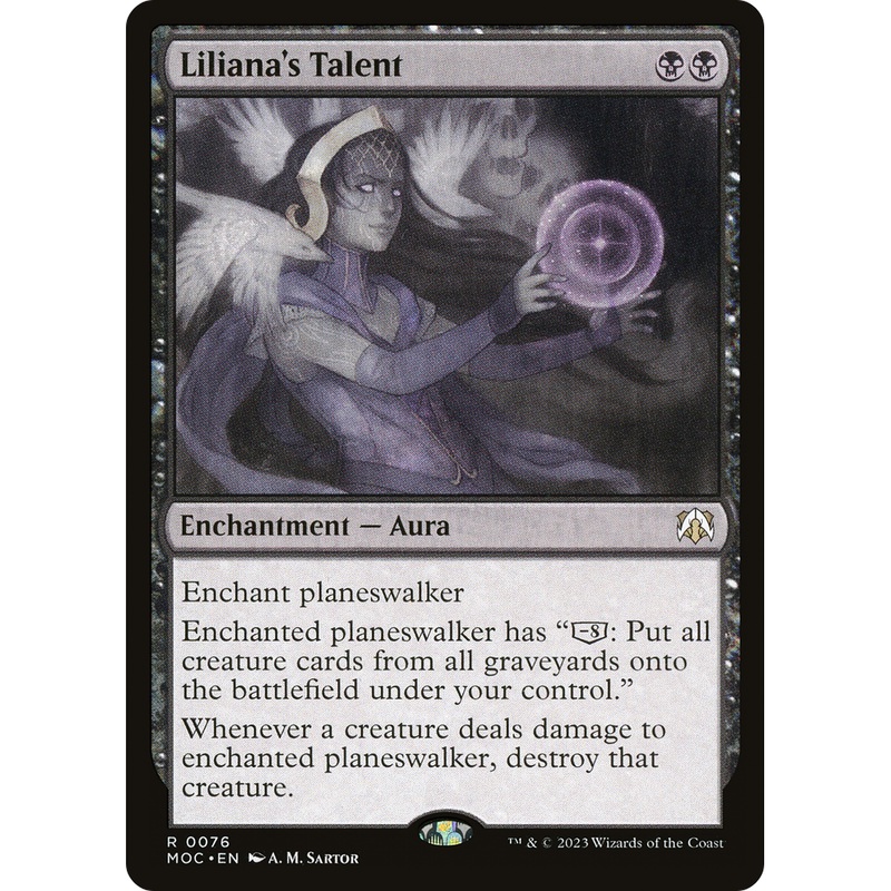 Liliana's Talent (MOC-076) - March of the Machine Commander
