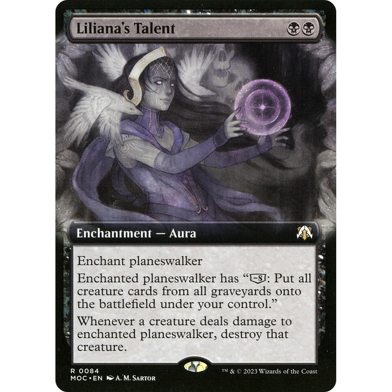 Liliana's Talent (MOC-084) - March of the Machine Commander: (Extended Art) Foil