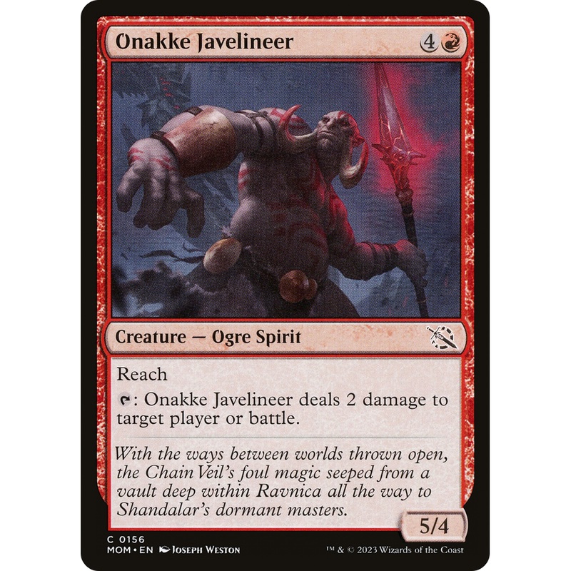 Onakke Javelineer (MOM-156) - March of the Machine