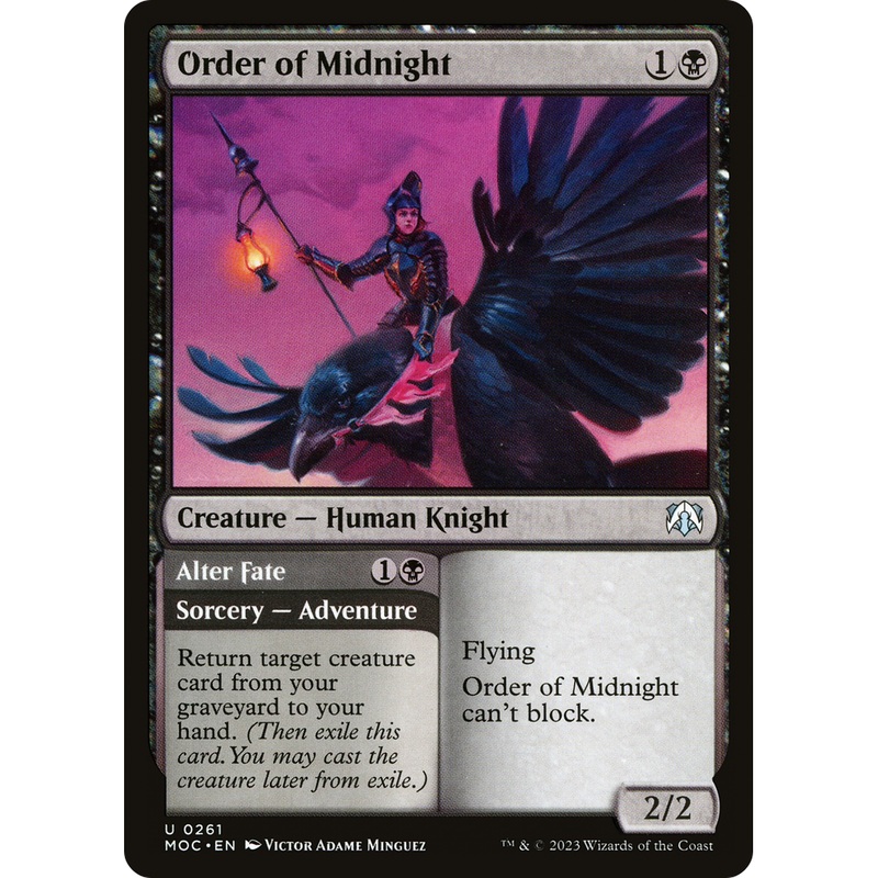 Order of Midnight // Alter Fate (MOC-261) - March of the Machine Commander